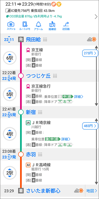 a-nation東京会場から、さいたま新都心駅へのタイムスケジュール