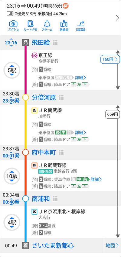 a-nation東京会場から、さいたま新都心駅への最終電車スケジュール