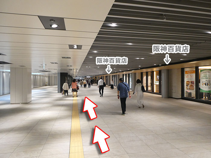 東梅田駅への行き方の手順08