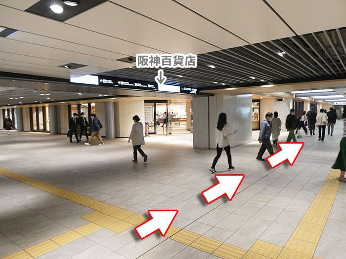 北新地駅への行き方の手順07