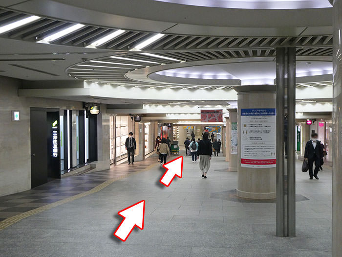 北新地駅への行き方の手順09