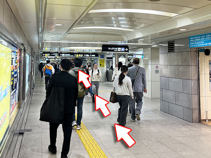 JR大阪駅からフェスティバルホールへのアクセス