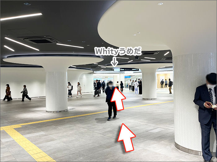 東梅田駅への行き方の手順12