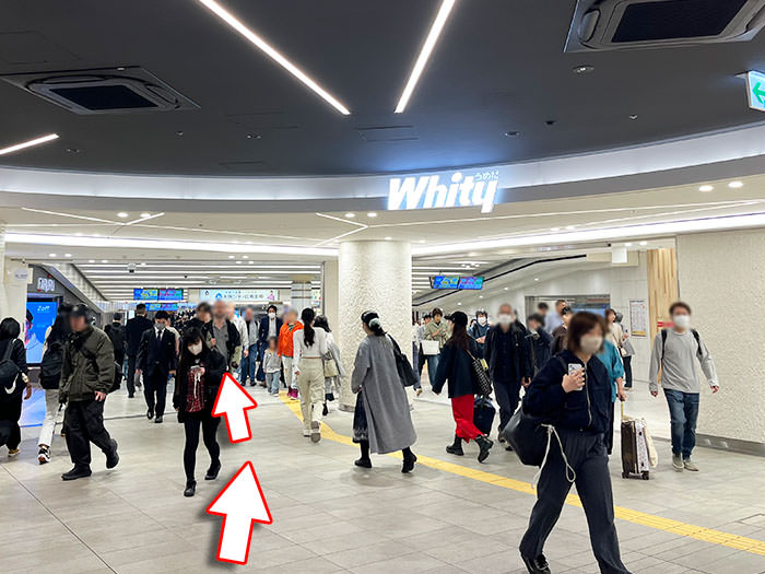 東梅田駅への行き方の手順13