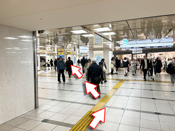 阪急･大阪梅田駅への行き方の手順13-5